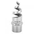 Spiral Nozzle SPJT 316L Stainless Steel Male Thread Antiâ€‘Clogging Watering Accesssories(G3/4 DN20 )