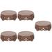 5 Pieces Potted Plant Stand Display Shelf Solid Wood Household Shelving Brackets Decor Vase