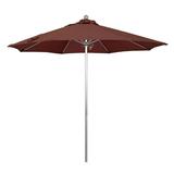 Magnolia Garden 9 Push Lift Aluminum/Fiberglass Umbrella with Olefin Fabric - Terrace Adobe