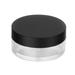 20G Empty Powder Case Loose Powder Container Makeup Case Travel Kit Plastic Cosmetic Powder Case Make-up Sponge Holder with Mirror (Black Lids)