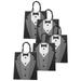 5 Pcs Creative Bridegroom Black Tuxedo Bags The Tote Dress Hand Carry Candy Box Party Gift Bridesmaid