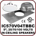 70 Volts In-ceiling Speaker with Tile Bridge and Backcan