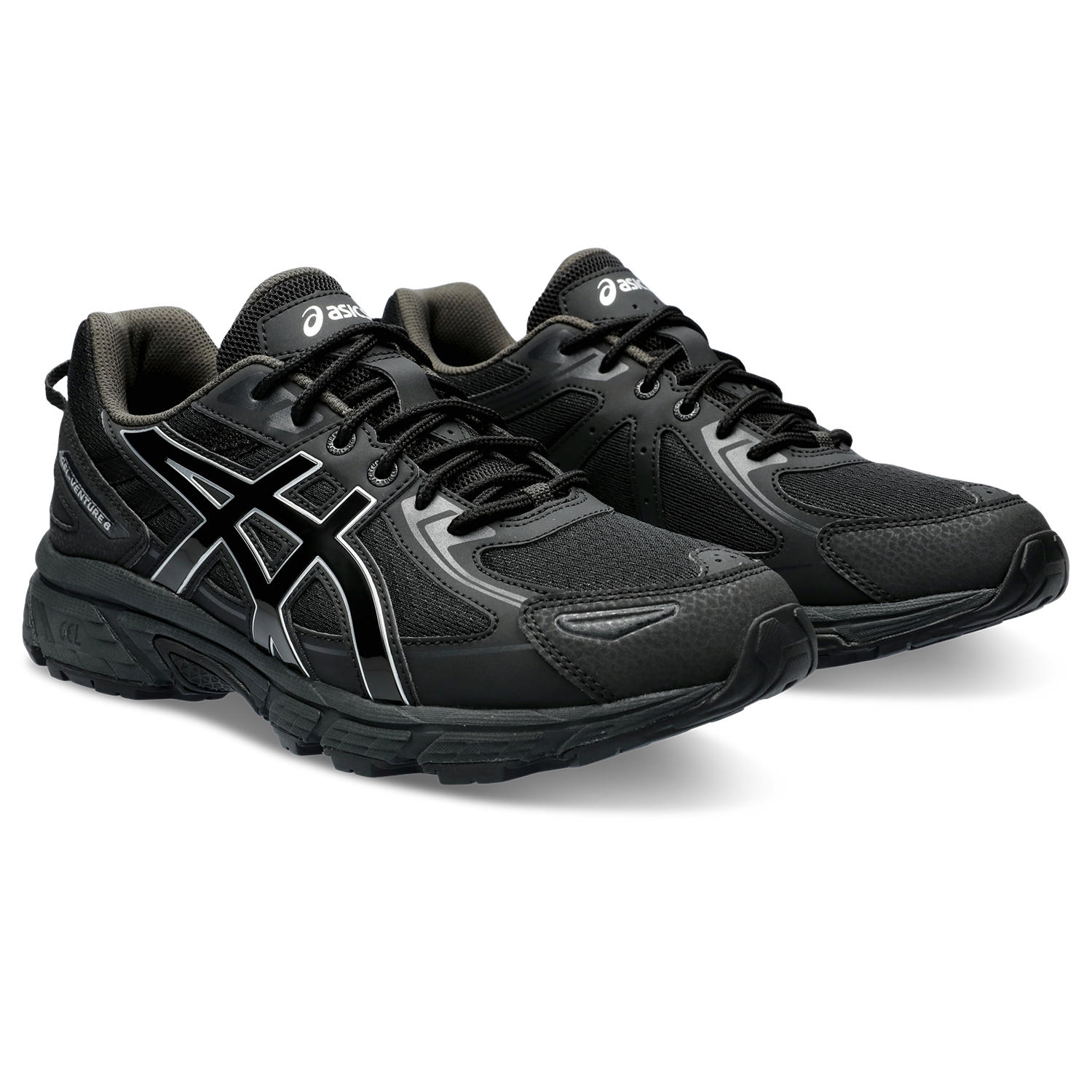 Sneaker ASICS SPORTSTYLE "GEL-VENTURE 6", Gr. 43,5, schwarz, Synthetik, Textil, mehrfarbig, Schuhe