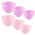 6 PCS Mask Bowl Facial Reusable Mixing Clay Tools Silicone Spatula Household Glass Bowls