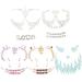 5 Sets Jewlery Nail Art Decorations Halloween Face Tattoos Drill Stickers