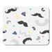 KDAGR Moustache Seamless Pattern with Mustache in Memphis Style Customizable Background Mousepad Mouse Pad Mouse Mat 9x10 inch