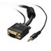 Cable Matters SVGA / VGA Cable with Audio (VGA / SVGA Monitor Cable with 3.5mm Stereo Audio) 15 Feet - Available 6FT - 35FT in Length