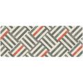 ZHANZZK Abstract Striped Geometric Seamless Pattern in Retro Colors Extra Extended Large Gaming Mouse Pad Mat Desk Pad Keyboard Mat 31.5x12 inch