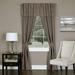 5-Piece Trellis Design Semi-Sheer Window Curtain Set - Includes Split Panels Valance and Tiebacks (55 x 63 Toffee)