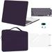 Mosiso Case for MacBook Air 13.6 inch Case 2022 2023 2024 Release A2681 M2 Touch ID Plastic Hard Shell Case&Carrying Sleeve Bag&Keyboard Cover&Webcam Cover&Screen Protector Plum Purple