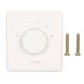 Wall Mount Volume Control Knob 10W Volume Control Wall Plate Rotary Knob Volume Controller for Home Speakers White