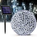 Solar String Lights Outdoor 100 LED 39FT Solar Powered Lights with 8 Lighting Modes Waterproof Outdoor Lighting Decoration for Garden Patio Balcony Xmas Wedding Party