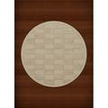 Dalyn Dover Area Rug DV9 Dv9 Linen Grid Waves 10 x 10 Round