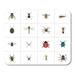 KDAGR Realistic Ladybird Grasshopper Ant of Insect Symbols Also Includes Tarantula Mousepad Mouse Pad Mouse Mat 9x10 inch