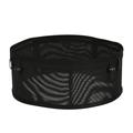 Naierhg Black Waist Pack Large Capacity Multi Pockets Elastic Mesh Fabric Waistbag for Running