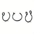 3/5pcs Stainless Steel Septal Ring Clip for Unisex - Non-Piercing Body Jewelry for a Natural Look