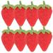 Simulated Fruit 8 Pcs Strawberry Miniature Strawberries Toys Party for Kids Realistic Red Child