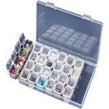 Storage Containers 28 Compartment Adjustable Transparent Plastic Storage Box for Jewelry Earrings Beads Screws Small Accessories Storage Box Boxes