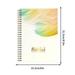 Lksixu Hardcover Spiral Journal Notebook A5 Aesthetic Feather Prints Wirebound College Ruled Paper Coil Notepad 75 Sheets Thick Paper Lined Journal Writing Planner Sketch Book for School Office
