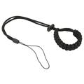 Hand Woven Diving Wrist Strap Dive Wrist Lanyard for Mobile Phone Action Camera Series Black