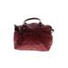 Tignanello Leather Satchel: Burgundy Solid Bags