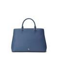 Lauren Ralph Lauren Damen Handtasche groß aus Leder, stoned blue, Einheitsgröße