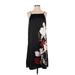 Stars Above Casual Dress - Mini Square Sleeveless: Black Floral Dresses - Women's Size X-Small