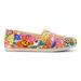 TOMS Women's Alpargata Painted Floral Espadrille Shoes Pink/Multi, Size 5