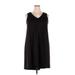 Alfani Cocktail Dress - Slip dress: Black Solid Dresses - Women's Size 18