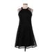 Guess Casual Dress - A-Line: Black Grid Dresses - Women's Size 10