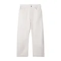 Stella McCartney, Jeans, female, White, W28, Wide Leg Cotton Denim Jeans