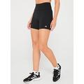 adidas Women's Running Dailyrun 5 Inch Shorts - Black, Black/White, Size S, Women