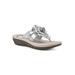 Women's Cassia Slip On Sandal by Cliffs in Silver Metallic Smooth (Size 7 M)