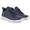 Sneaker ECCO "GRUUV M", Herren, Gr. 41, blau (marine), Glattleder, sportlich, Schuhe, Freizeitschuh, Halbschuh, mit herausnehmbarer Dual-Fit-Innensohle