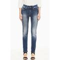 Slim-fit-Jeans GARCIA "Caro slim curved" Gr. 31, Länge 30, blau (vintage used) Damen Jeans Röhrenjeans