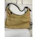 Coach Bags | Coach Mercer Nylon Beige Leather Strap Shoulder Hobo Bag Purse B3k-7422 | Color: Tan | Size: Os