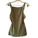 Free People Tops | Free People Intimately Ribbed Tank Top Olive Open Back Halter | Color: Green | Size: Xs