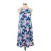 Lilly Pulitzer Casual Dress - Mini High Neck Sleeveless: Blue Dresses - Women's Size X-Small