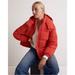 Madewell Jackets & Coats | Madewell Modular Quilted Crop Puffer Jacket Size Xs New | Color: Red | Size: Xs