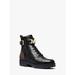 Michael Kors Shoes | Michael Kors Reed Faux Leather And Logo Combat Boot 7 Blk/Brown New | Color: Black | Size: 7