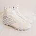 Adidas Shoes | Adidas Nasty 2.0 White Metallic Zip Football Cleats | Color: Silver/White | Size: 11