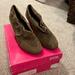 Anthropologie Shoes | Anthropologie Pink Studio Toby Khaki Ankle Boot With Bow. Size 7.5 M | Color: Brown | Size: 7.5