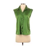 Banana Republic Factory Store Sleeveless Blouse: Green Tops - Women's Size X-Small