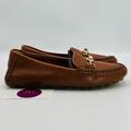 Coach Shoes | Coach Women's Arlene Brown Leather Turnlock Slip On Driving Moccasins Size 6.5 | Color: Brown | Size: 6.5