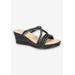 Women's Elvera Wedge by Easy Street in Black (Size 7 1/2 M)