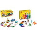 LEGO Classic Mittelgroße Bausteine-Box, Konstruktionsspielzeug & Classic Kreative Monster Kreativ-Set Steinen, Box mit Bausteinen für Kinder ab 4 Jahre, Konstruktionsspielzeug 11017