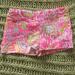 Lilly Pulitzer Bottoms | Lilly Pulitzer Girls Hot Pink Sun Shorts Size 4 | Color: Pink/White | Size: 4g