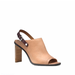 Coach Shoes | Coach Mackenzie Beige Leather Peep Toe Mules Heels | Color: Cream/Tan | Size: 6