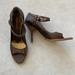 Nine West Shoes | Nine West Bronze Leather Ditar Heels | Color: Brown | Size: 9