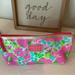 Lilly Pulitzer Bags | Lilly Pulitzer Estee Lauder Makeup Case Small Zip Bag Pouch Pink Floral | Color: Green/Pink | Size: Os